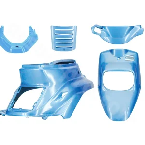 Gratis Retour Kappenset Hawaii blauw 5-delig voor MBK Booster -2004, Yamaha BWS -2004