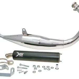 Exclusieve Aanbieding Uitlaat Tecnigas XS Chroom voor Derbi, Aprilia, Gilera