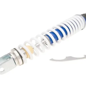 Op = Op Schokbreker achter Carbone Sport 350mm blauw / wit voor Gilera Runner 50, Vespa ET2, ET4, LX, LXV 50