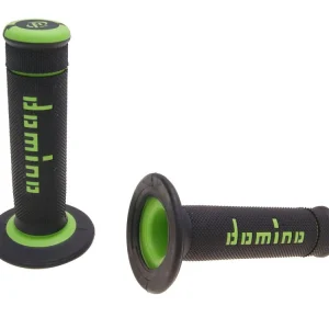 Handvaten set Domino A190 Off-Road zwart / Groen Beperkte Voorraad