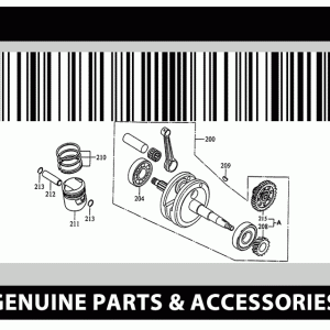 Koop Online Carter OEM voor Piaggio / Derbi Motor D50B0 Kick- / E-Start