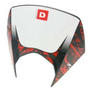 Veilige Betaling Koplampspoiler Bovendeel OEM wit-schwarz-rot voor Derbi Senda DRD Pro