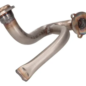 Uitlaatbocht RVS open met Staurohrattrappe voor Aprilia SX, RX, Derbi Senda, DRD, X-Treme, SM, Gilera RCR, SMT Gratis Retour