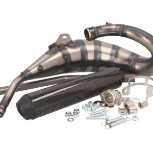 Uitlaat Yasuni Cross HM MAX Carbon voor Aprilia RX, SX, Derbi R, SM, Gilera RCR, SMT vervangen door YA233TC Fabrieksprijs
