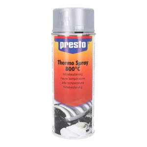 Thermo-Lackspray Presto zilver Metaalic 800°C 400ml Laatste Kans
