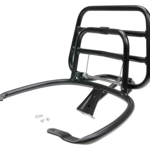 Laatste Versie Kofferdrager / Bagagedrager inklapbaar zwart voor Vespa Primavera, Sprint
