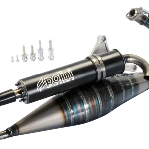 Gecertificeerd Uitlaat Polini For Race 4 voor Piaggio Liberty, Zip, Gilera DNA, Typhoon, Derbi GP1 (01-03) 50 2T