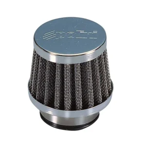 Betaalbaar Luchtfilter Polini Metal Air Filter klein 38mm recht Chroom