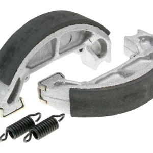 Beste Prijs Remblokset Polini 100x20mm incl. Veren voor Trommelrem met Nut voor Piaggio Quartz, Zip Base 50, Sfera 50/80