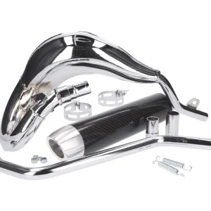 Laatste Kans Uitlaat Turbo Kit Bufanda RQ Chroom voor Generic Trigger, Keeway, KSR-Moto, Ride, Explorer