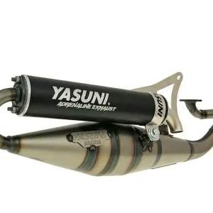 Beperkte Voorraad Uitlaat Yasuni Scooter Z zwart voor Minarelli horizontaal