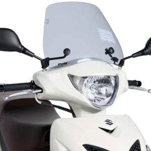 Lage Prijs Windscherm Puig Trafic smoke voor Suzuki Sixteen 125, 150 (08-14)