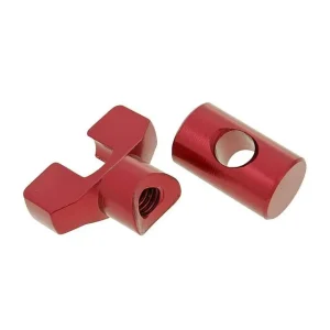 Remkabel Afsteller Set M6 Aluminium rood - universeel Premium