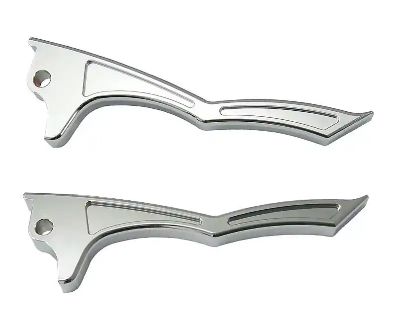 Brake Lever Set Opticparts DF TC-Line Angry Eyes Chrome For Aerox, Nitro Seizoensaanbieding