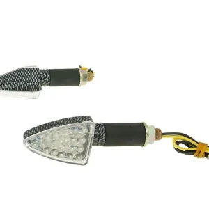 Knipperlicht Set M10 LED Carbon-Look Mini, lang Nu Kopen