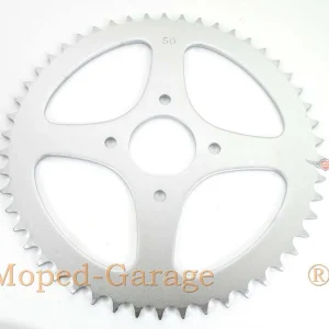Koop Online Tandwiel Presto Aluminium 50 Tanden 4 Draad voor KTM 505, Garelli Cross 40, Hercules Prima 1-6, MP 2, 4, MF 3, M 6, HR Hobby Rider, P 1, MX SX, 5, Optima Pronto, Presto, Zündapp A 25 Automatic Type 460-01, 460-02