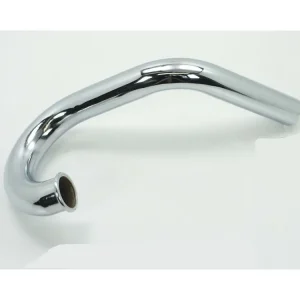 Uitlaatbocht Hochgezogen 32mm 320mm Chroom voor Hercules K 50 RX, RE, SB, DKW, KTM Direct Beschikbaar