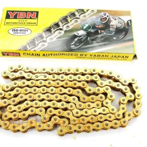 Seizoensaanbieding Ketting 128 Glieder Gold 1/2 x 3/16 7,75 voor Zündapp, Kreidler, Hercules, Florett