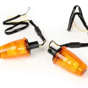 Knipperlicht Set Moto Nostra LenkerKnipperlicht LED (E-Goedkeuring), 12 Volt Vespa V50, 50SS, 50SR, 50 Sprinter, 90SS, 90 Racer, PV125, ET3, Sprint150, Rally180/200 orange Koopje