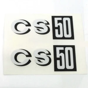 Zijkap KapsSticker wit zwart voor Zündapp CS 50 Goedkoop