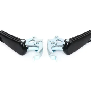 Betrouwbaar Fußrasten-Set Moto Nostra Vespa GT, GTL, GTS 125-300, GTV zwart matt/zink