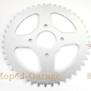 Tandwiel Presto Aluminium 45 Tanden 4 Draad voor Hercules Prima 1, 2, 3, 4, 5, 6, MP MF M HR Hobby Rider, P MX SX, Optima Pronto, Presto, Garelli Cross 40, KTM 505, Zündapp A 25 Automatic Type 460-01, 460-02 Betrouwbaar
