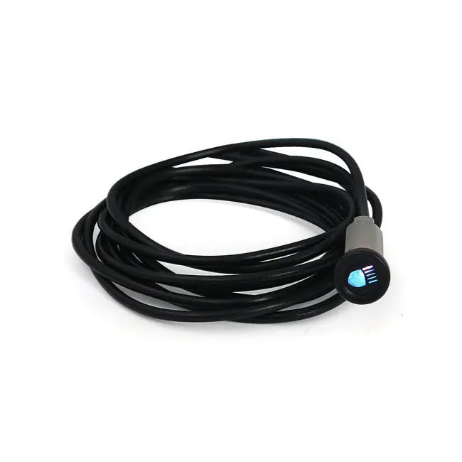 Beperkt Aanbod 3/8" (9,5mm) Indicatielamp Grootlicht Blauw met Symbool
