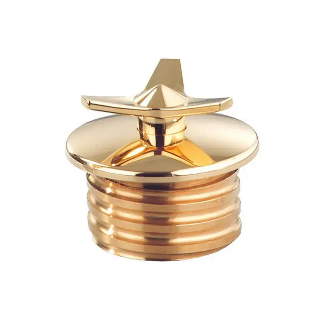 Kustom Tech Spinner Gaskap Gepolijst Messing Non-vented (left hand threaded) Bestseller