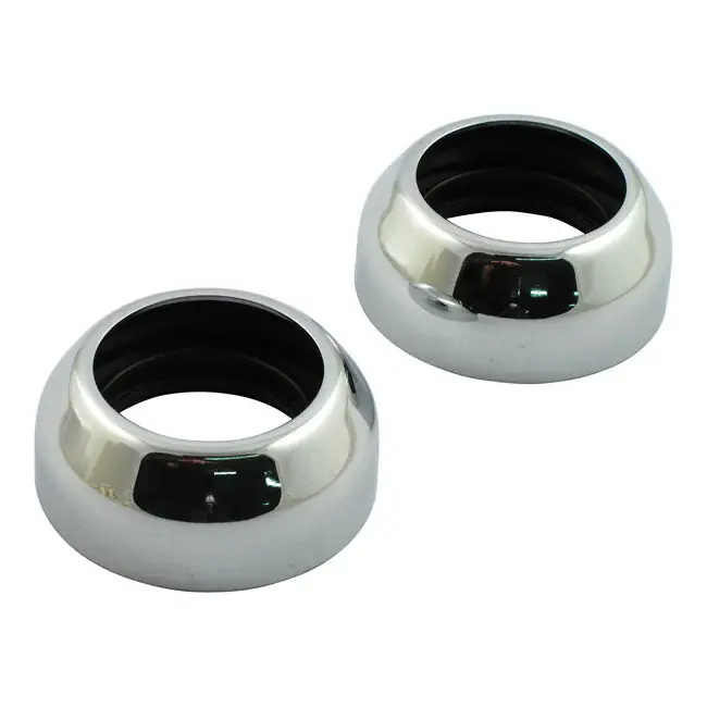 Vorklaarsbeschermers met stofbescherming chroom 39mm FXR 87-94; Dyna 91-05; XL 88-20 Betaalbaar
