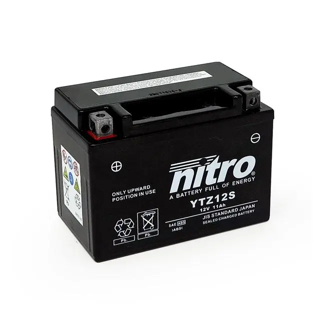 Hoge Kwaliteit Nitro verzegelde YTZ12S AGM motorfietsaccu 11Ah
