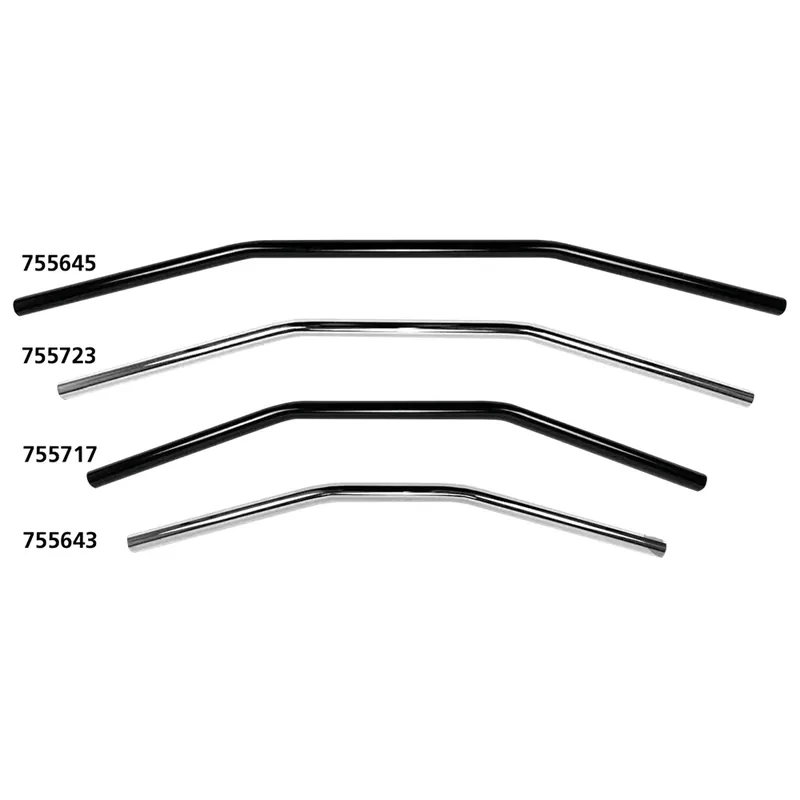 Westland Customs 1" Drag Bar Motorfietsstuur Black / 100cm / With dimples (for Harley controls) Laatste Kans