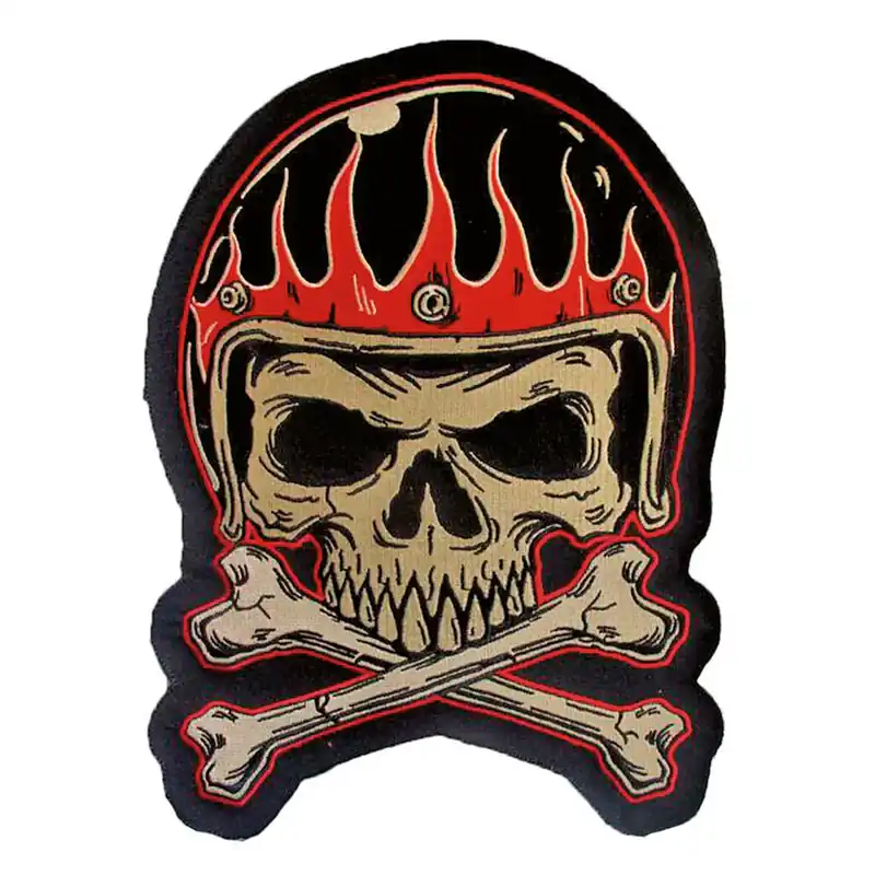 Lethal Threat Patch Vintage Helm Schedel Betrouwbaar