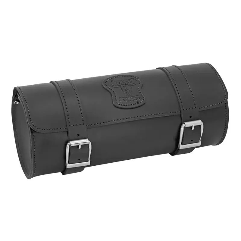 Tijdelijk Beschikbaar Texas Leather Grote Motorfiets Gereedschapstas Black