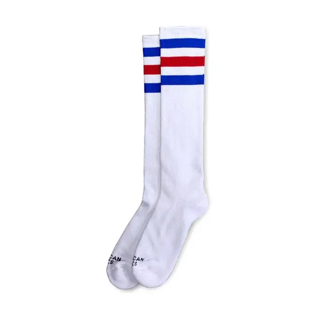 American Socks Kniehoog American Pride Blauw/Rood Meest Verkocht