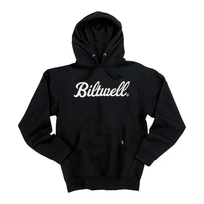 Finale Uitverkoop Biltwell Pullover Hoodie Script Zwart S