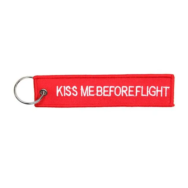 Actieprijs Kiss Me Before Flight Sleutelhanger Rood