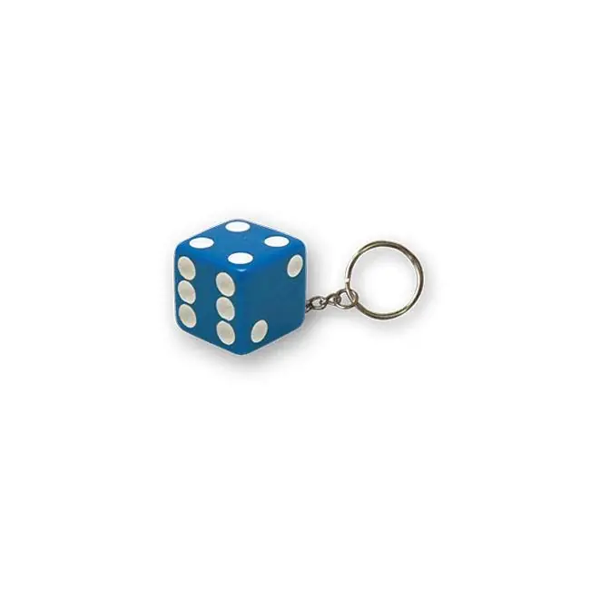 Triktopz Dobbelsteen Sleutelhanger Blauw Bestel Nu