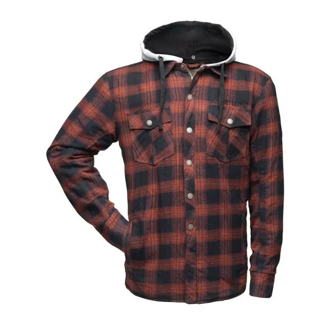 WCC Austin Kevlar Shirt Rood/Zwart S Beperkte Voorraad