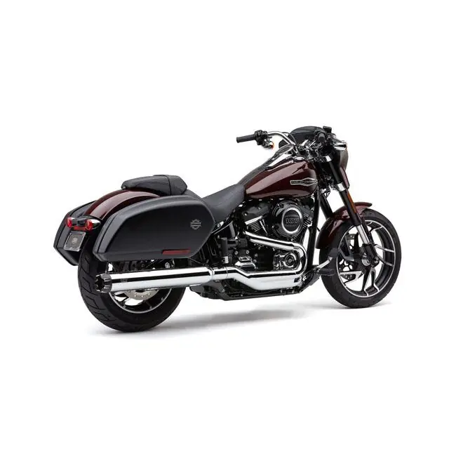 Cobra Dual Cut 4" Sport Glide Slip-On Geluiddemper voor Harley 18-24 Softail FLSB Sport Glide (read note) / Black Beperkt Aanbod