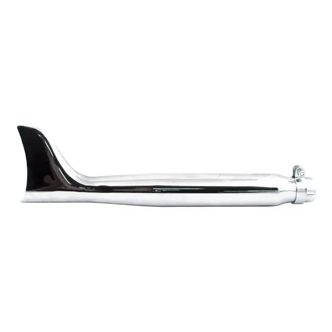 Veilige Betaling Fishtail Universele Motorfiets Slip-On Geluiddemper Chroom 22" (55.9 cm)