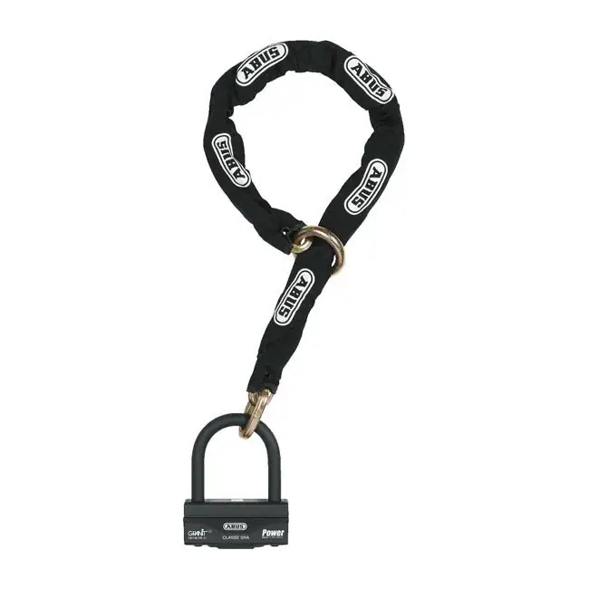 Abus Granit 58 Hangslot & Zwarte Lus Ketting Weekendaanbieding