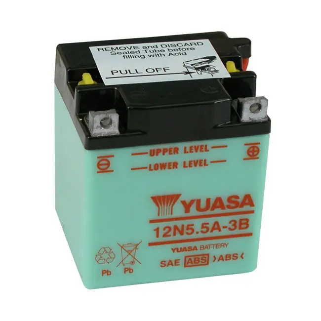 Yuasa 12N5.5A-3B 12V loodzuuraccu 5.5Ah 55CCA Express Levering