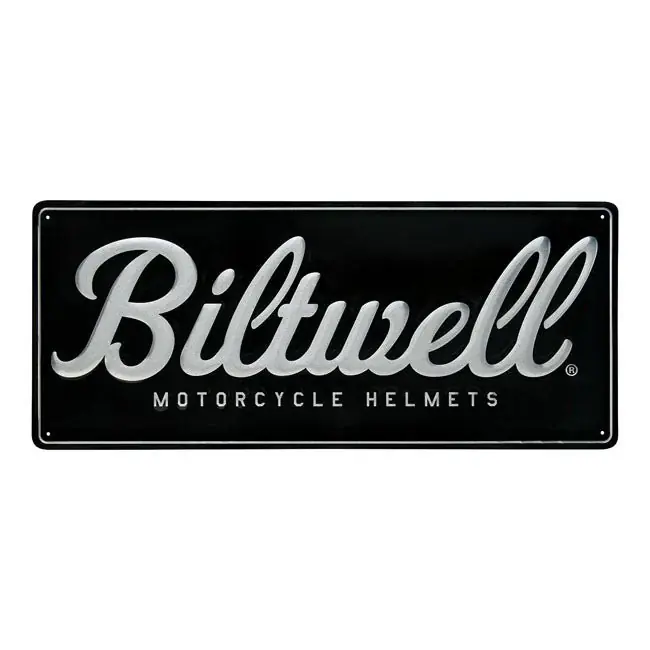Direct Beschikbaar Biltwell Script Winkelbord Zwart/Aluminium