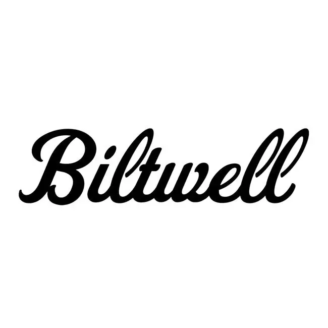 Beperkt Aanbod Biltwell Script Sticker Zwart 6" 6" / Black