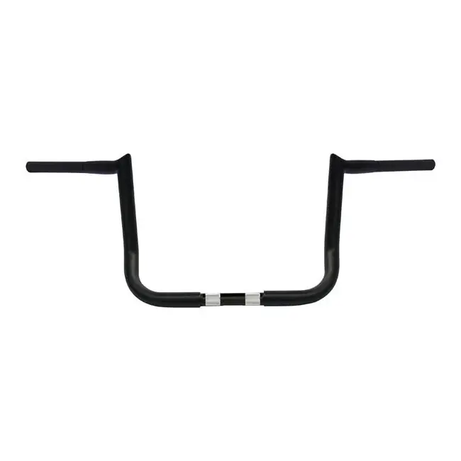 Wild1 1-1/4" Mollig Gehaakt Ape Hanger 12" Stijgen Touring Black Voordeelprijs