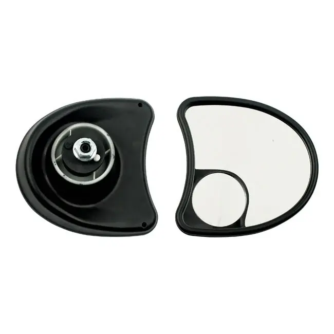 Touring Batwing Spiegels Dual Vision Black / 96-13 Electra Glides; 06-13 FLHX; 09-13 Trikes. Batwing fairing models Bestel Nu
