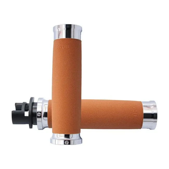 Avon Custom Contour Handvatten Chroom Tan Indian (exkl. Scouts) 14-17 Indian (excl. Scouts) Favoriet