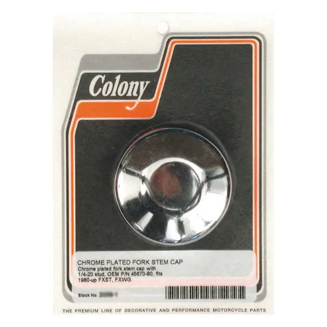 Uitverkoop Colony Voorvorkboutdeksel FL 49-84; FXWG 80-86; FLT / Touring 80-13; Softail 84-17; FXDWG 93-17; Dyna 06-17