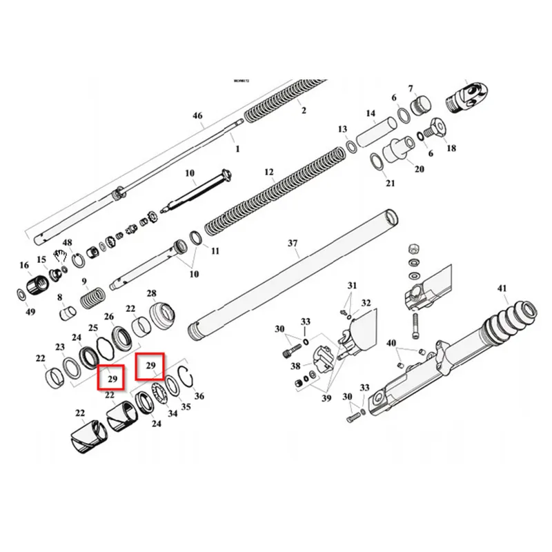 Lage Prijs Vorkkeerring revisieset Softail 18-21; Touring 14-21