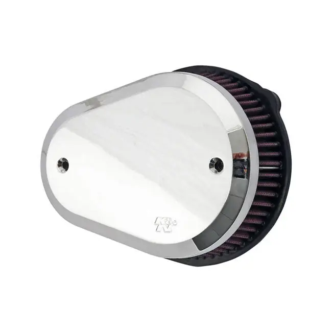 K&N Street Metal High-Flow Luchtinlaatfakkel voor Harley 00-15 Softail; 99-17 Dyna (excl. 2017 FXDLS); 02-07 Touring (CV carb & Delphi inj) / Chrome Seizoensaanbieding